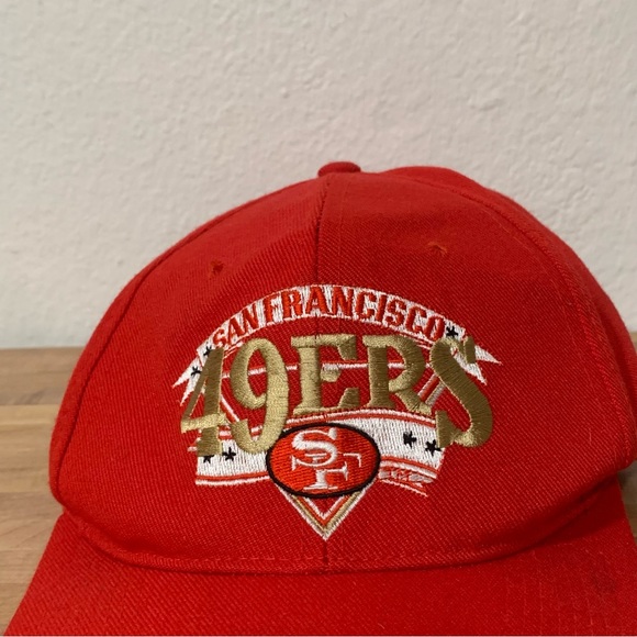 Vintage NFL Football San Francisco 49ers Snap Back Hat Adult One Size Flawed - Picture 2 of 7